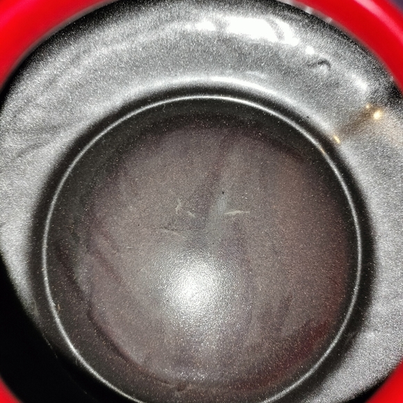 AMANO Germany Art Pottery Squat Vase Oxblood Red 629-13 - Picture 3 of 4